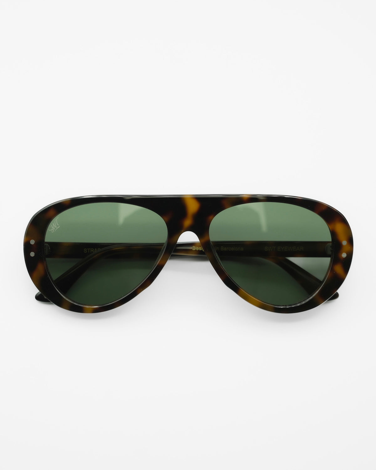 SWT Strada Miglia sunglasses, dark tortoiseshell aviator with G15 lenses