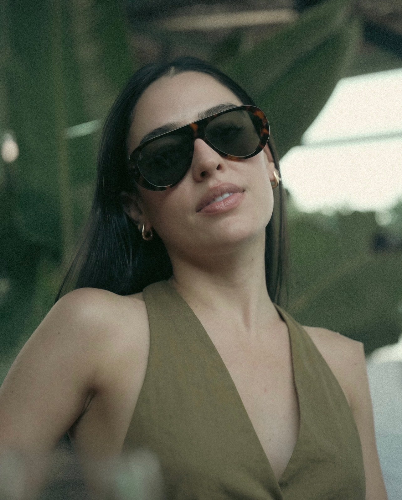SWT Strada collection, bold aviator sunglasses in cellulose acetate