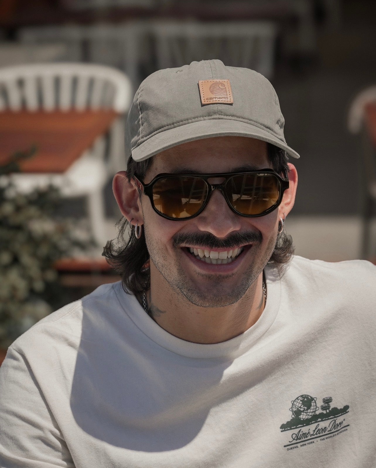SWT Sundown aviator sunglasses, lens detail
