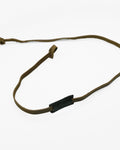 SWT brown and black leather sunglasses strap, two-tone buffalo leather, hand-stitched